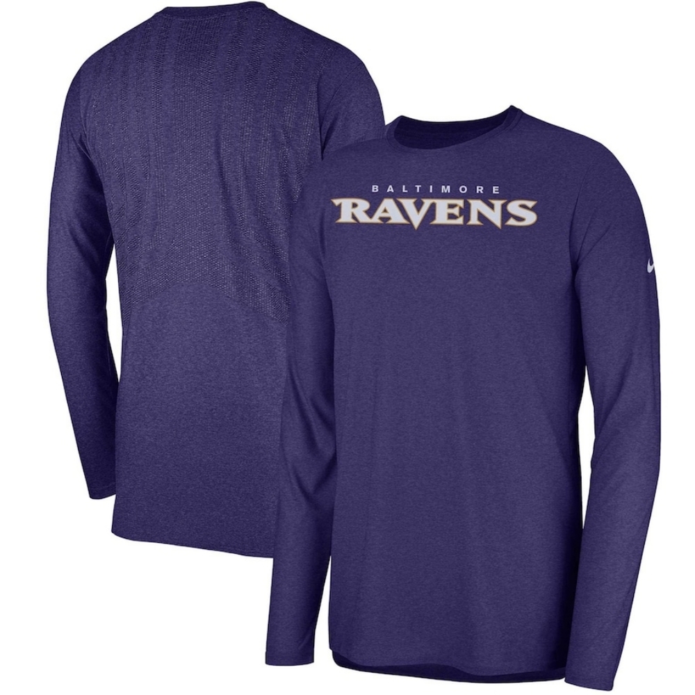 Mens Nike Baltimore Ravens PRO long sleeve shirt (lightweight). NFL